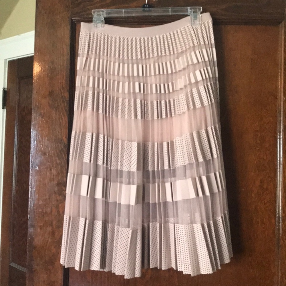 BCBG perforated (faux) leather skirt